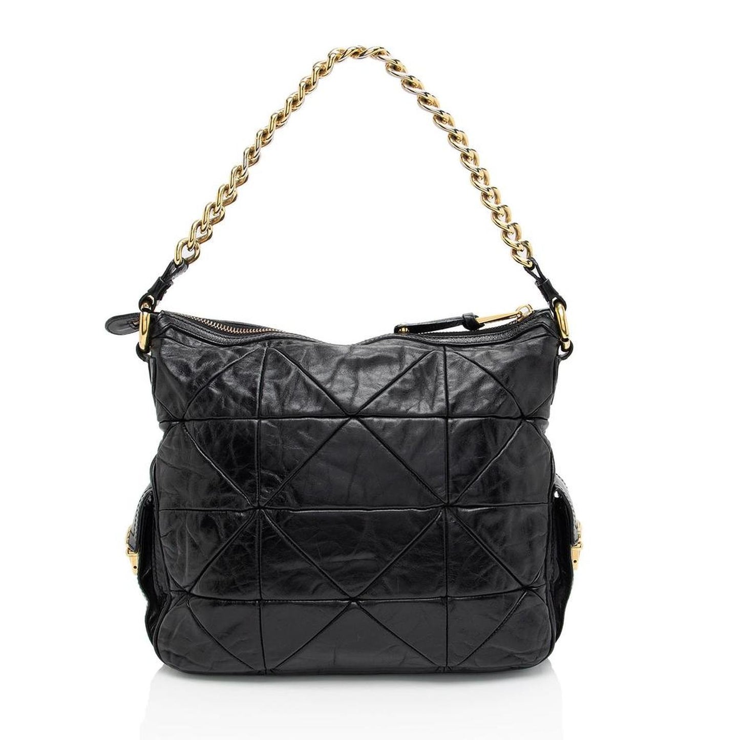 Quilted Leather Stam Hobo