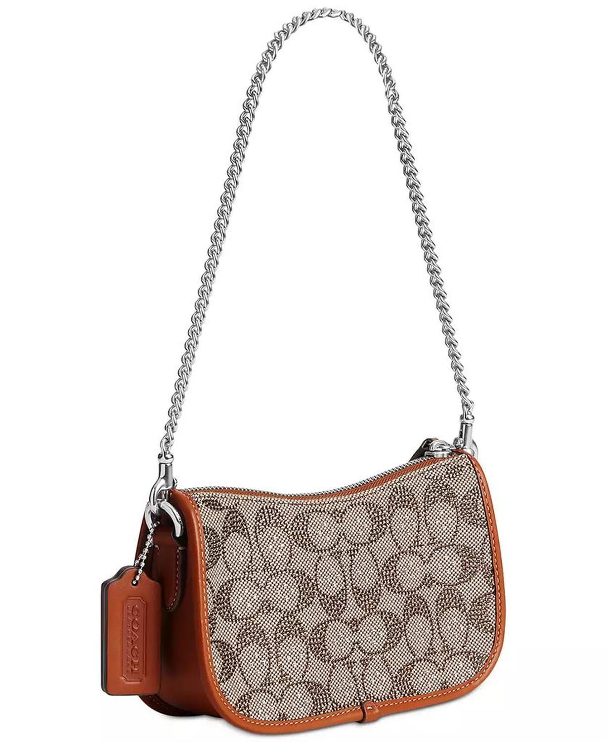 Swinger Signature Jacquard Shoulder Bag