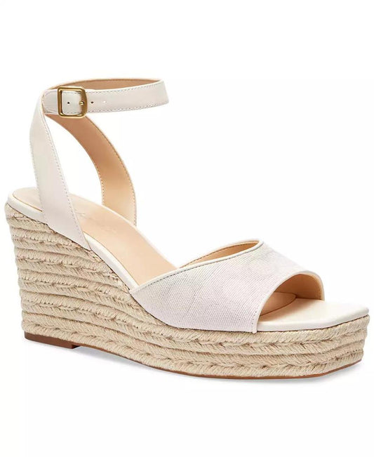 Women's Signature C Canvas Espadrille Wedge Sandals