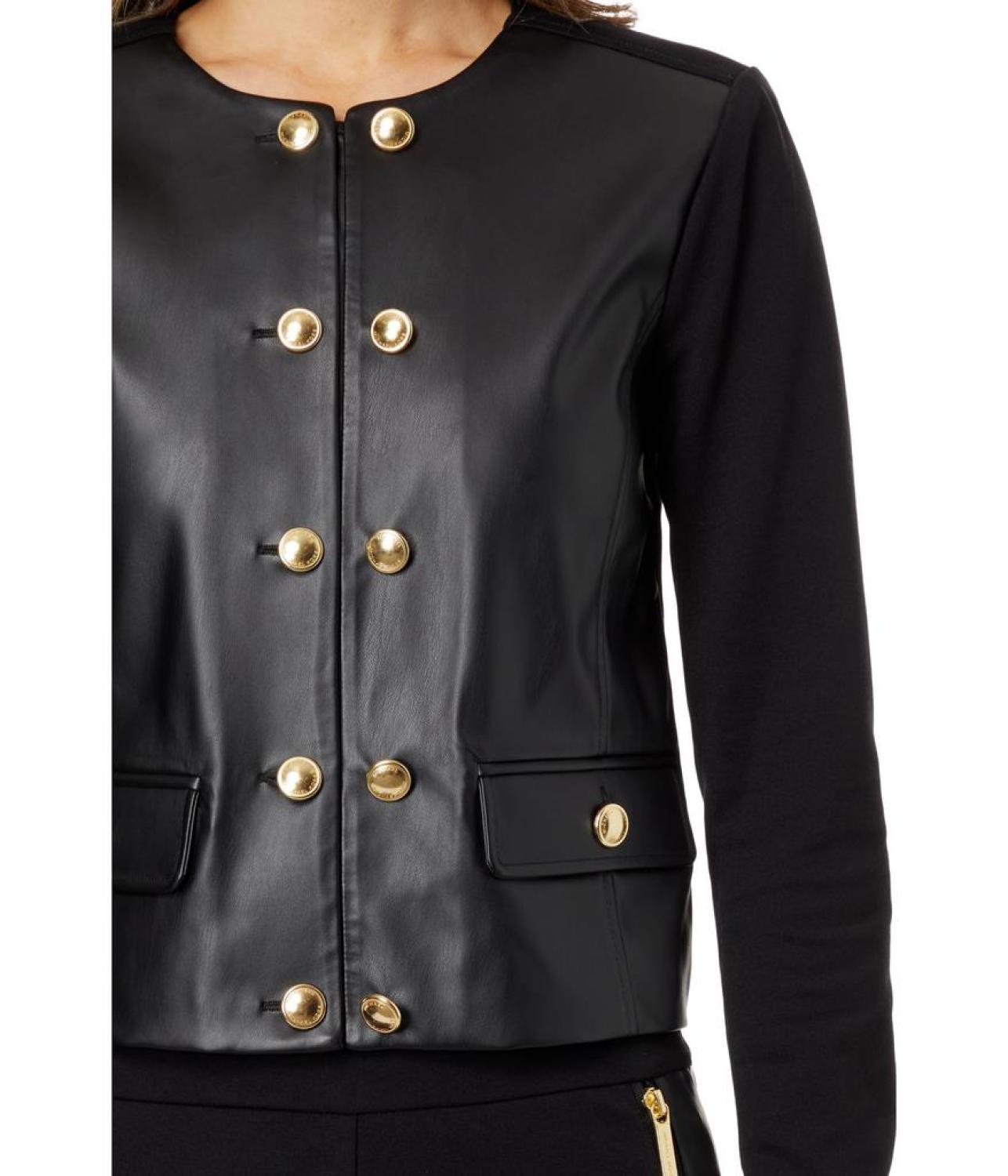 Petite Button Ponte Jacket