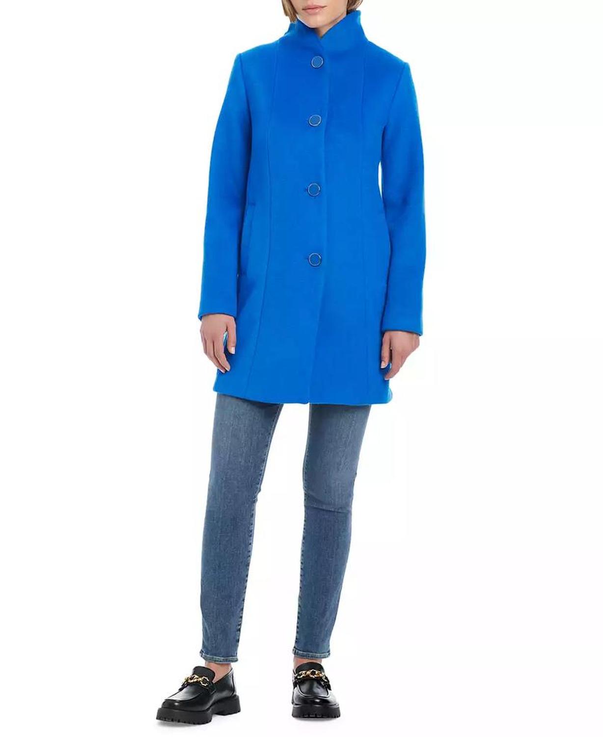 Women's Single-Breasted Stand-Collar Coat