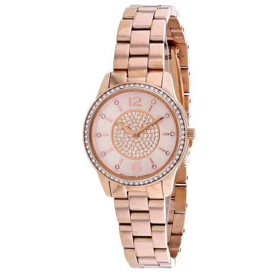 Michael Kors Runway MK6619 Women's Rose Gold-Tone Quartz 28mm Watch