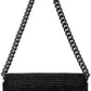 Black 'The Rhinestone J Marc Mini' Shoulder Bag