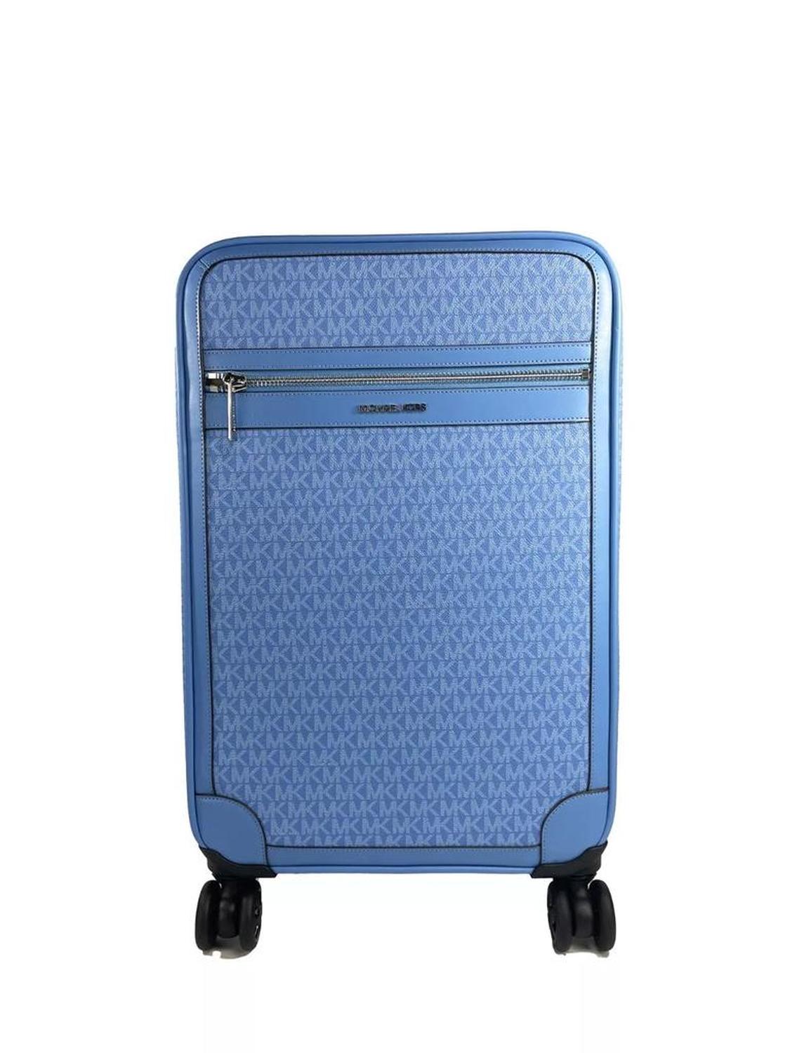 Travel Small Pacific blue Signature Trolley Rolling Suitcase Carry Women's On