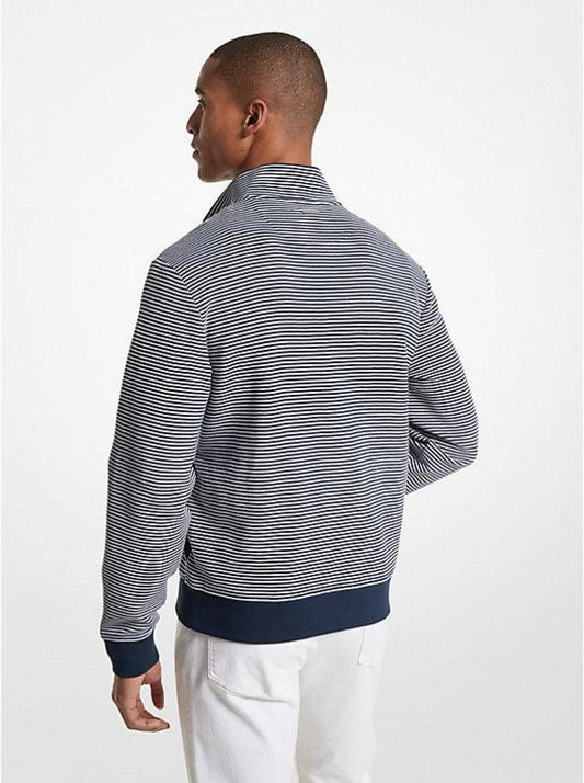 Cotton Blend Half-Zip Sweater