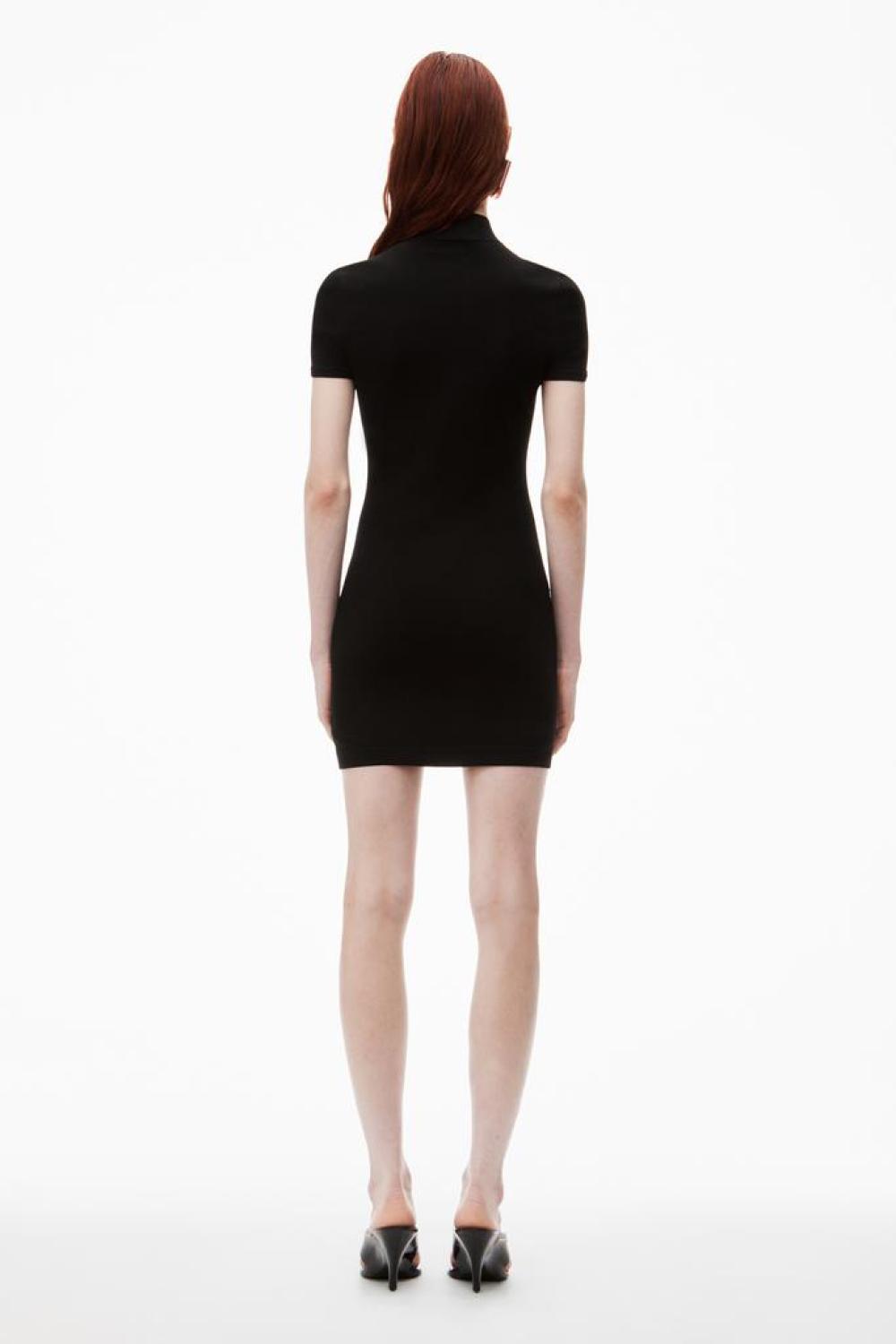 Logo-Embossed Mini Dress