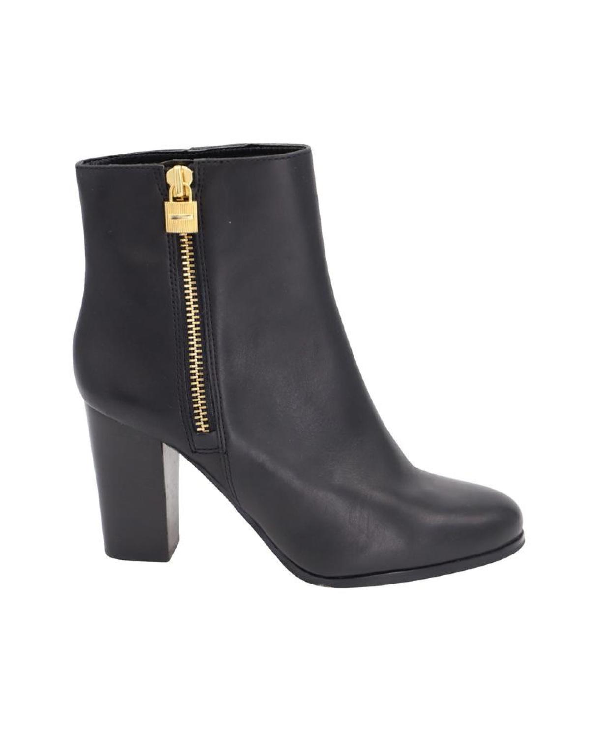 Michael Kors Frenchie Ankle Boots in Black Leather