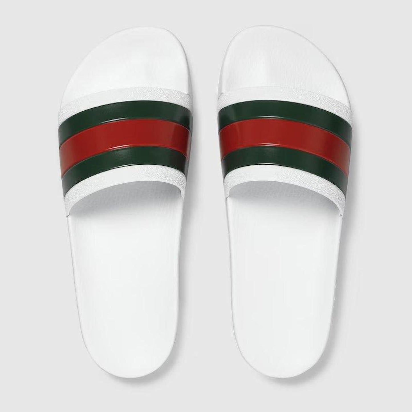 Gucci Men's Web Rubber Slides