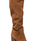 Leigh Womens Suede Knee-High Boots