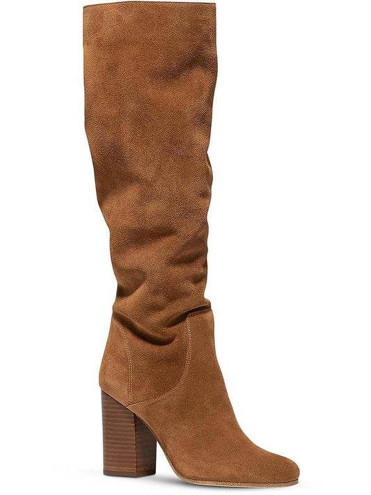 Leigh Womens Suede Knee-High Boots