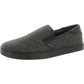 Womens Faux Leather Embossed Slip-On Sneakers