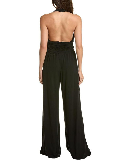 Michael Kors Collection Jersey Cross Halter Jumpsuit