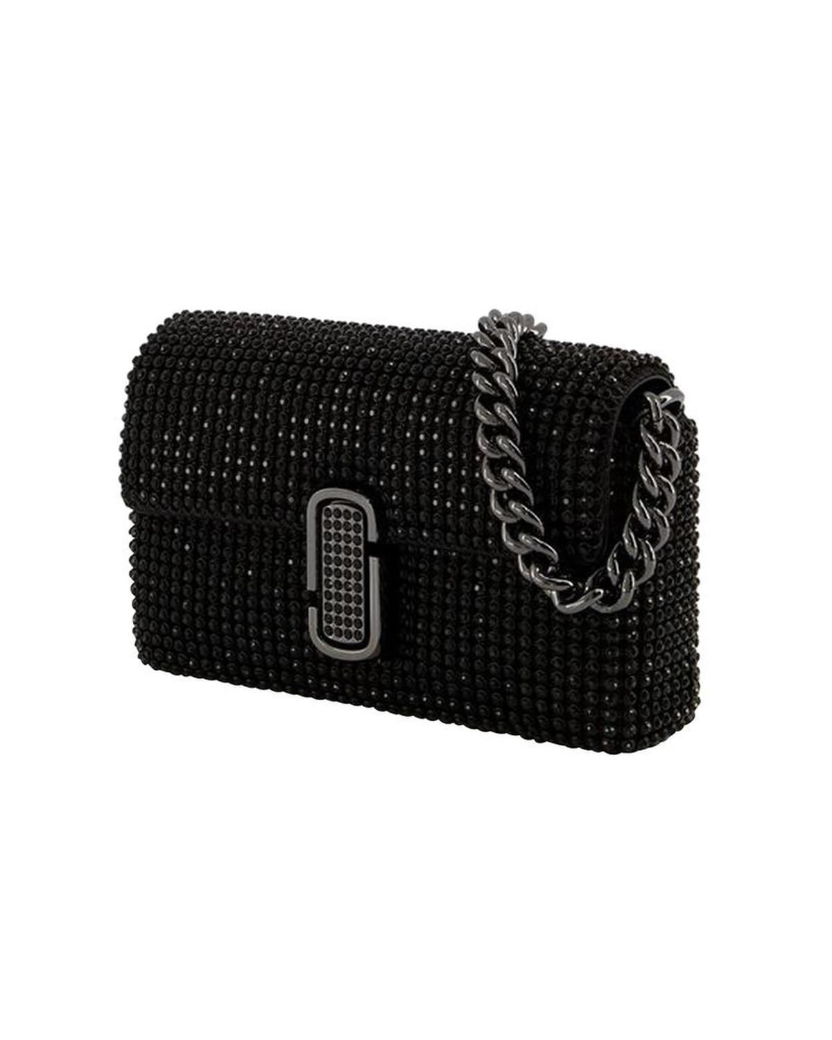 The Mini J Marc Shoulder Bag - Marc Jacobs - Mesh - Black