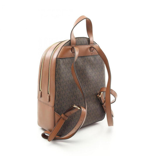 Coated Canvas Leather Backpack