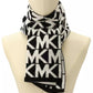 MICHAEL Major MK Repeating Logo Knit Scarf