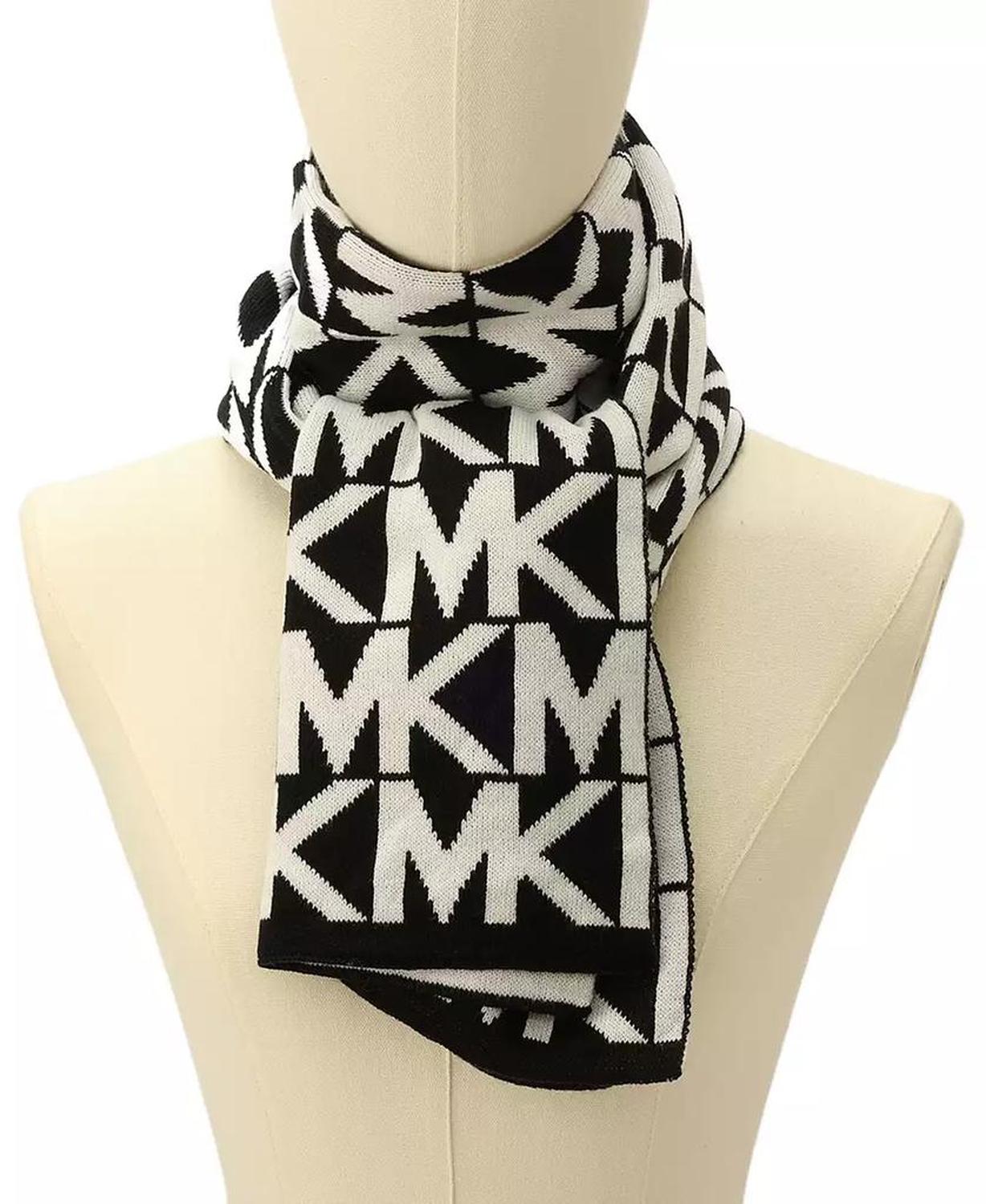 MICHAEL Major MK Repeating Logo Knit Scarf