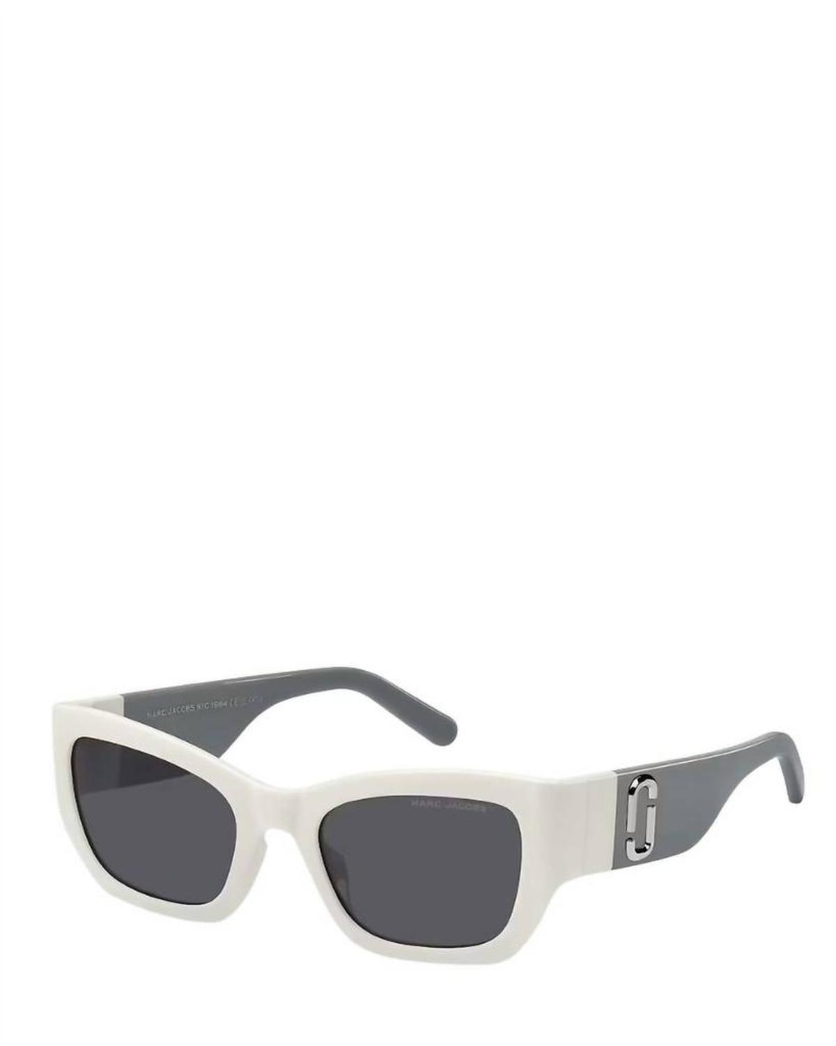 Women's Two Tone Square Sunglasses In Ivory/grey