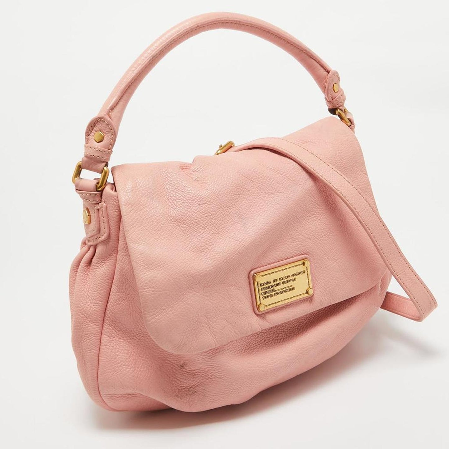 Marc By Marc Jacobs Pink Leather Classic Q Lil Ukita Top Handle Bag