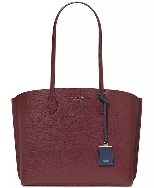 Suite Large Crossgrain Leather Work Tote