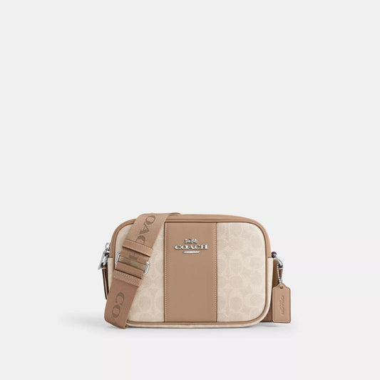 Jamie Camera Bag In Signature Canvas With Stripe