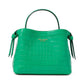 Knott Croc Embossed Leather Top Handle Bag