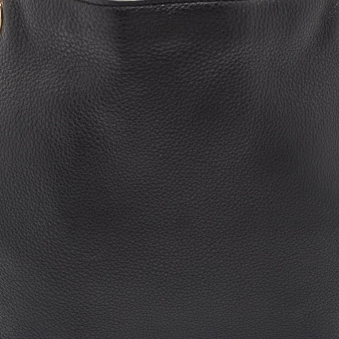 Michael Kors Black Leather Large Raven Shoulder Bag