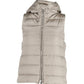 'S Max Mara Hooded Down Vest in Beige Polyamide