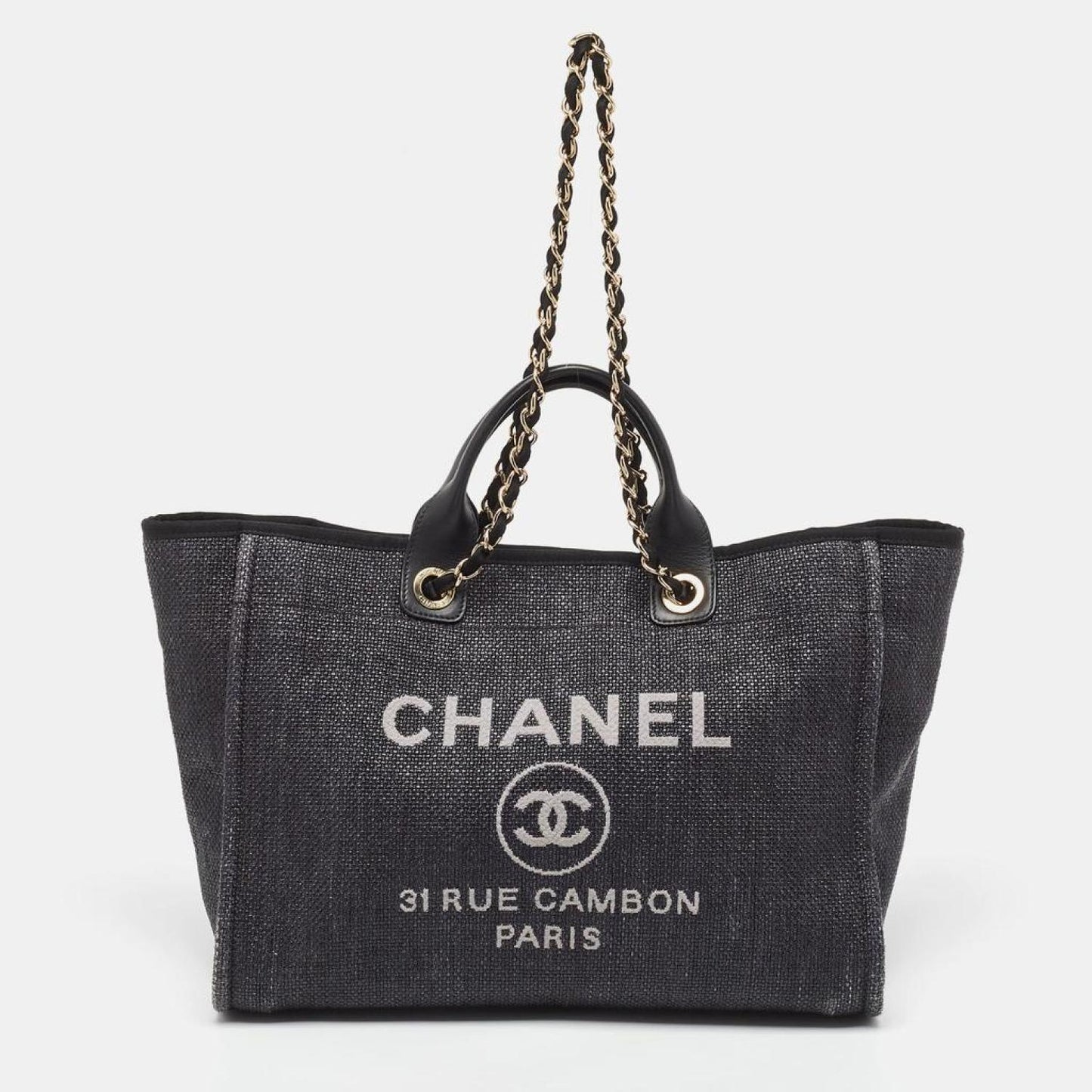 Chanel  Raffia Large Deauville Tote