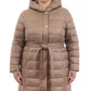 Plus Size Hooded Belted Down Puffer Coat, Created for Macy's