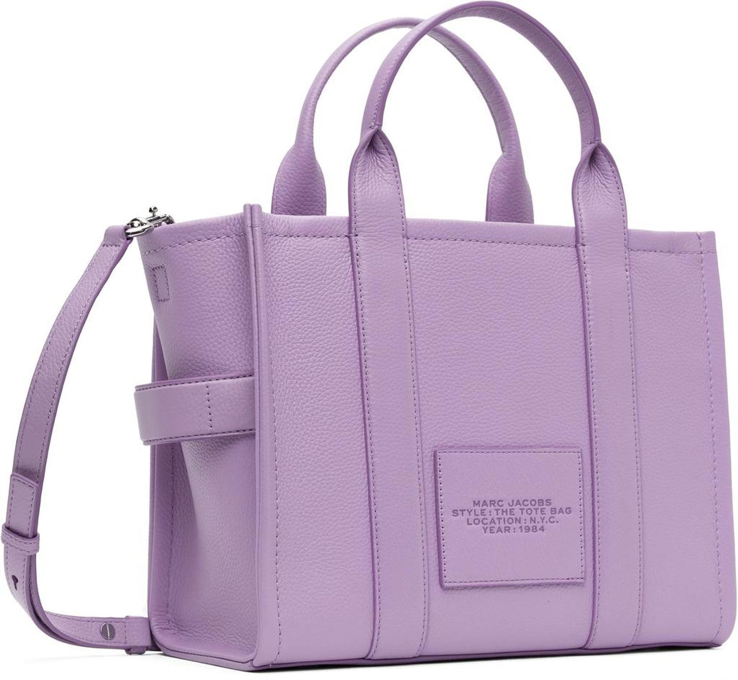 Purple 'The Leather Medium' Tote