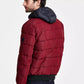 Men's Hooded Puffer Bomber Jacket