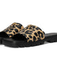 Florence Sandal with Leopard Print