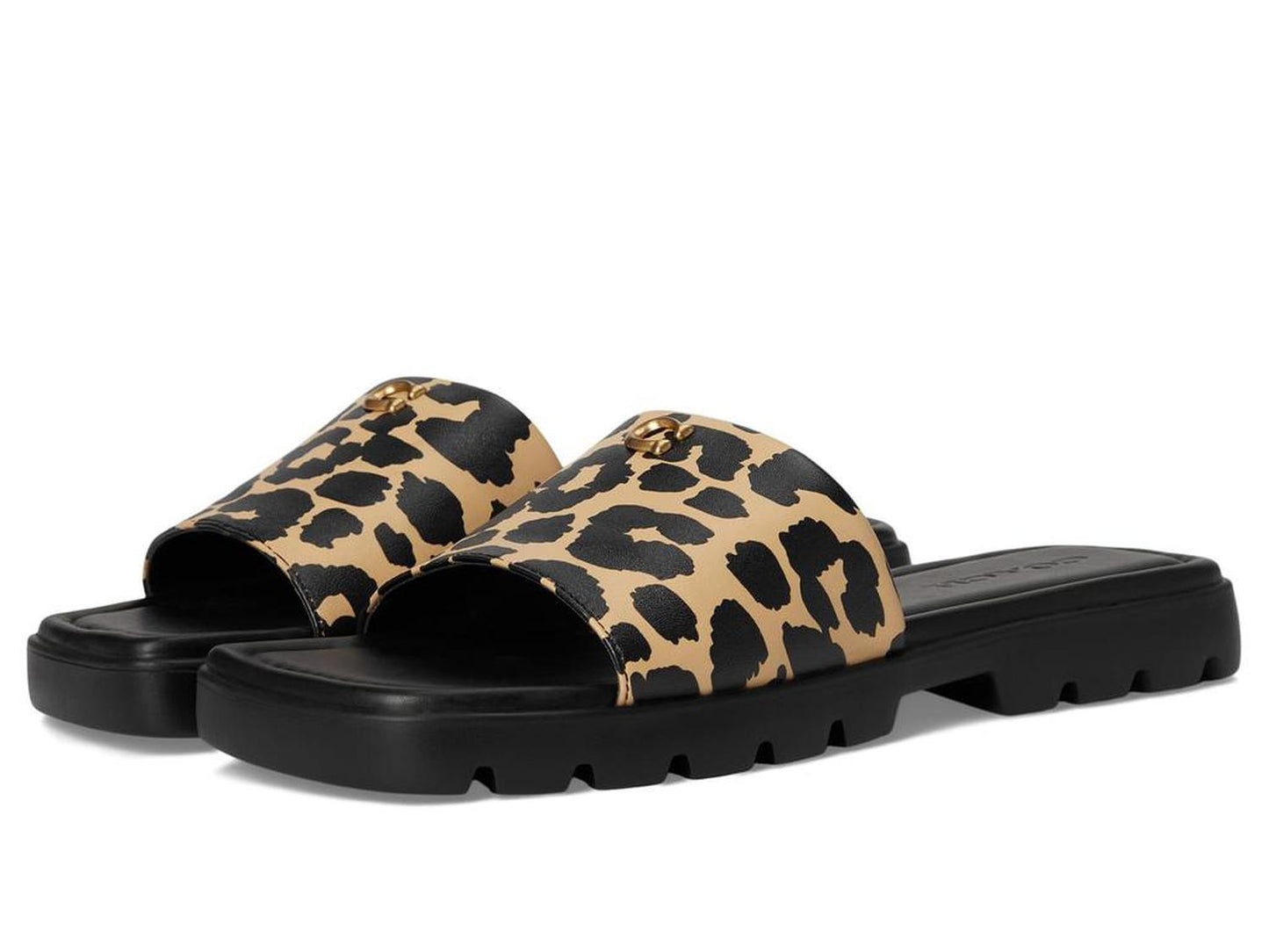 Florence Sandal with Leopard Print