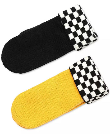 Women's Taxi Checkboard Mittens