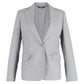 Max Mara Single-Breasted Blazer in Grey Wool