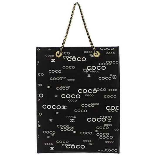 Chanel Coco Mark  Canvas Tote Bag (Pre-Owned)