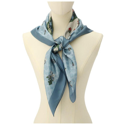 Women's Multi Floral Printed Rexy Silk Square Scarf