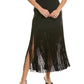 Michael Kors Collection Crepe Sable Fringe Skirt