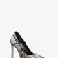 Amara Snake Embossed Leather Pump