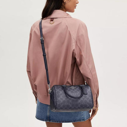 Coach Outlet Rowan Satchel Bag In Signature Canvas