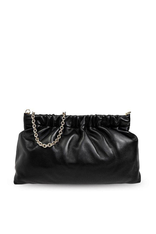 Furla Nuvola Ruched Chain-Linked Clutch Bag