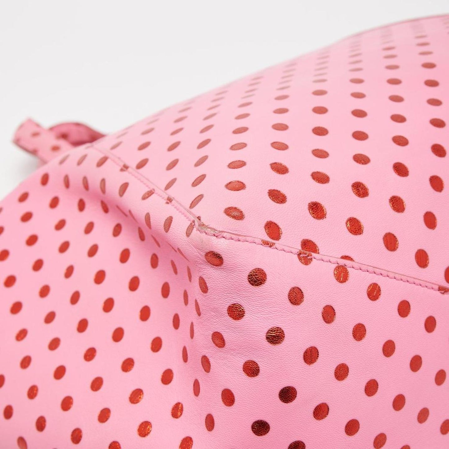 Marc Jacobs Leather Polka Dot Zip Tote