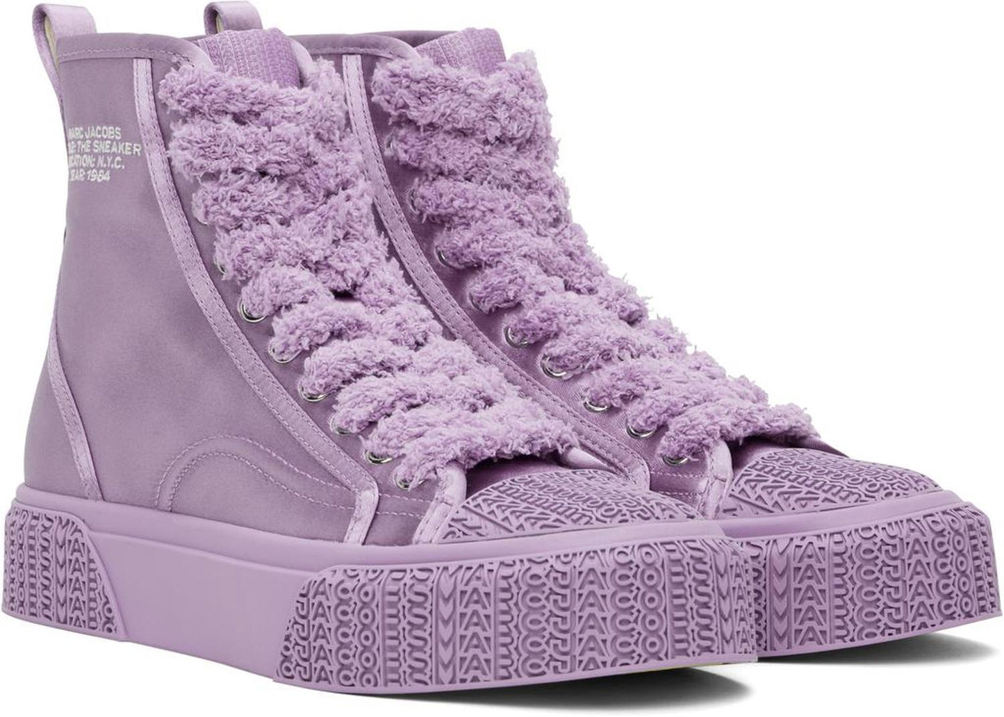 Purple 'The High Top Satin' Sneakers