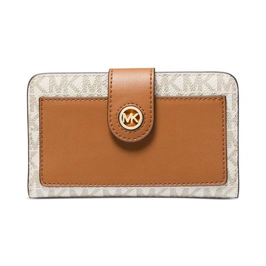 Charm Logo Medium Tab Pocket Bifold Wallet