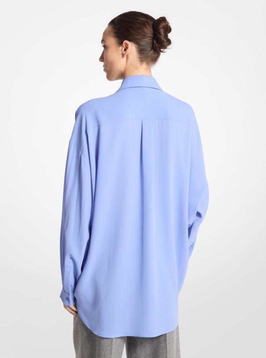 Silk Georgette Oversized Shirt