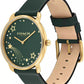 Women's Elliot Green Leather Strap Watch