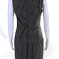 Michael Kors Womens Sleeveless Striped Mini Pencil Dress Black & White