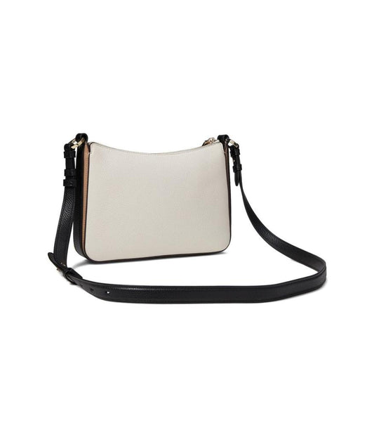 Hudson Color-Blocked Pebbled Leather Medium Crossbody