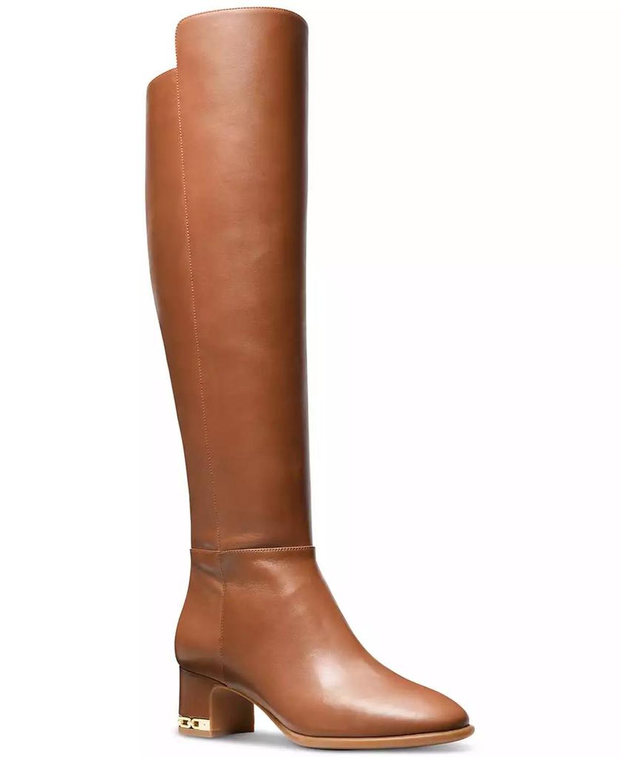 Women's June Leather Knee High Riding Boots