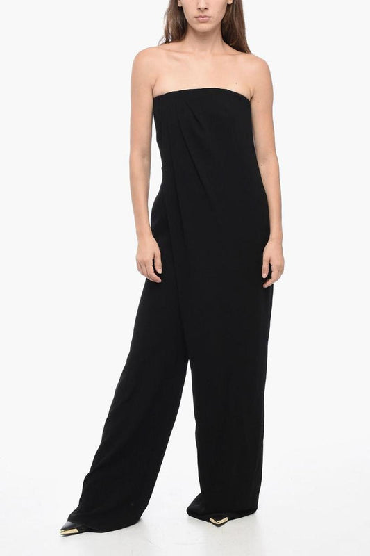 Off-Shoulder BELLA Jumpsuit with Satin Side Bands